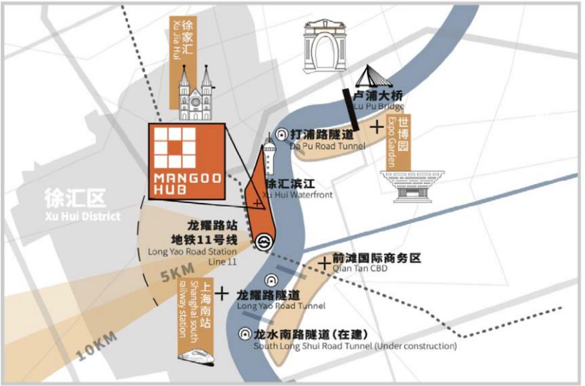 芒果广场交通区位图